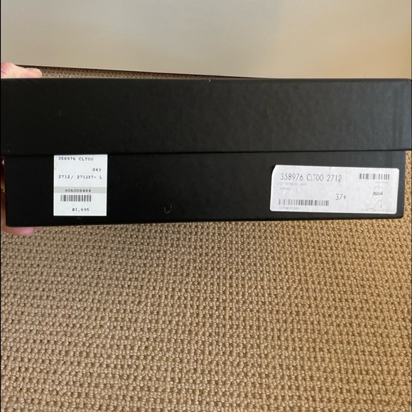 Authentic Saint Laurent Women Tan Suede Ankle Boot with silver spikes size:37.5 - Picture 11 of 12